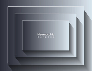 Neumorphic Backgrounds and Backdrops white tone oval pattern Layered, minimal style background, technology illustration, modern and business, template and banner composition for products.