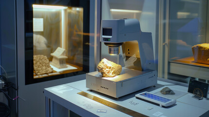 Portable X-ray fluorescence (XRF) analyzers for analyzing elemental composition of artifacts