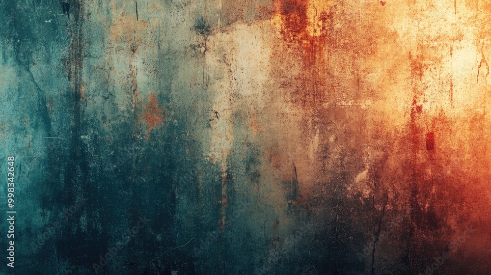 Poster grunge backdrop with worn textures and distressed elements