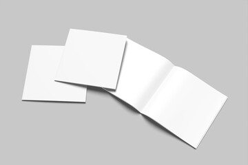 Minimalist Square Magazine Mockup for showcasing your design to clients