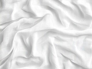 Obraz premium Isolated white linen texture, soft and detailed surface