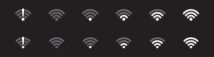 wifi sign icon, wifi icon collection, wifi vector