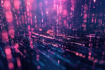 Obraz premium Pink and dark blue cyberpunk abstract background