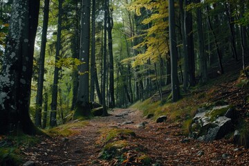 Fototapeta premium PNG Outdoors woodland nature forest.