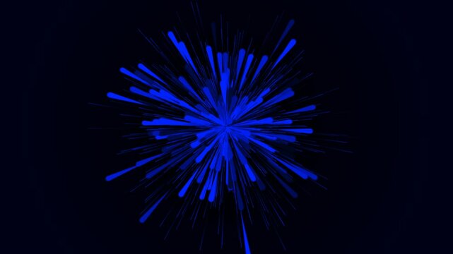 Colorful background with rays animation