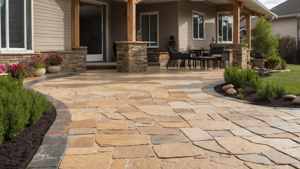 Obraz premium Concrete Patio