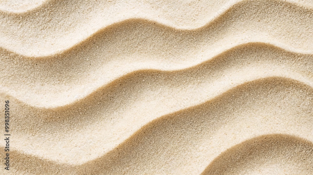 Poster textured sand surface with gentle waves creating a calming and natural background