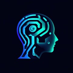 Unique logo capturing the connection between humans and AI