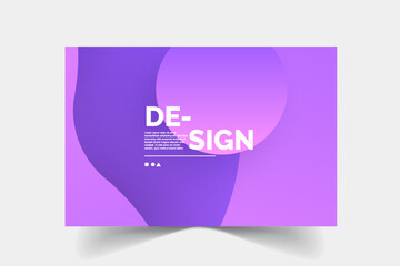 Abstract poster background design templates purple colorfull