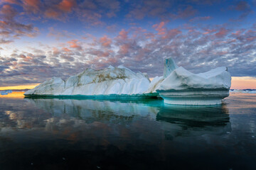 Disko Bay is a large bay on the western coast of Greenland. 