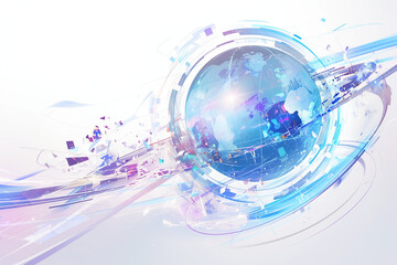 abstract background with globe