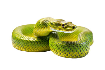 snake reptile isolated on white