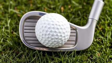 Golf Club and Ball, Grass Setting