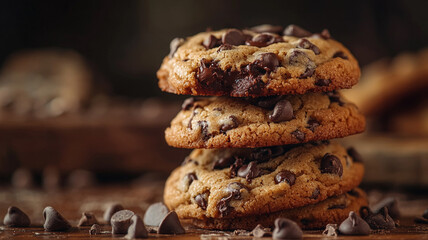 Celebrate National Cookie Day with a stack of freshly baked chocolate chip cookies