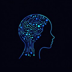 Obraz premium Distinctive logo showcasing the impact of AI on society