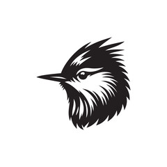 bird head silhouette vector