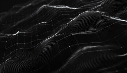 Cyber big data flow blockchain indigo data fields network line connect to the stream. Abstract digital connection dots. Technology background.