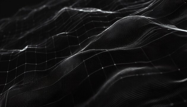 Cyber big data flow blockchain indigo data fields network line connect to the stream. Abstract digital connection dots. Technology background.
