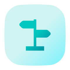 Obraz premium Signpost icon. signpost, sign, arrow, direction, navigation, board. Vector icon illustration