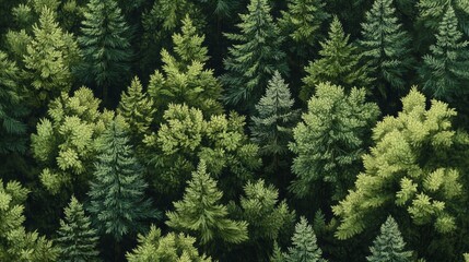 lush pine forest in the height of summer.