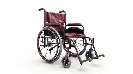 Fototapeta premium Wheelchair Isolated on White Background