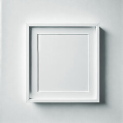 Blank white square frame