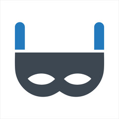 Eye mask icon. Sleeping mask icon