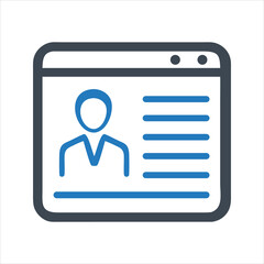 Journalist icon. Business seminar. Conference. Hand up. Question icon