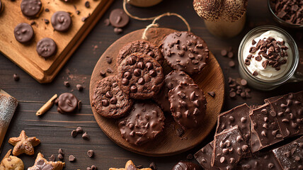 Celebrate National Cookie Day with delicious homemade cookies on a wooden table