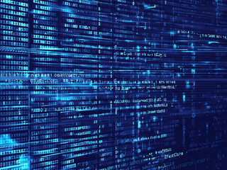 Obraz premium abstract blue background with numbers