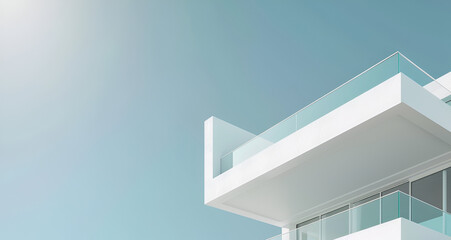 Fototapeta premium Sleek Architectural Design in a Vibrant Urban Setting 