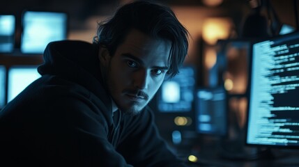 Intense Focus of a Young Programmer