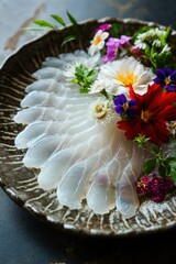 Fugu - A Japanese dish made from pufferfish, known for its potentially toxic organs and prepared only by licensed chefs.