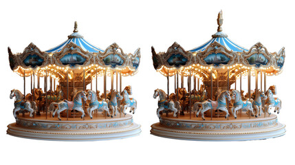 Carousel on PNG background