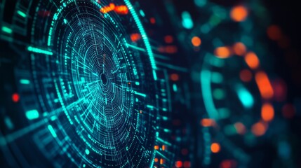 Obraz premium Futuristic Data Visualization