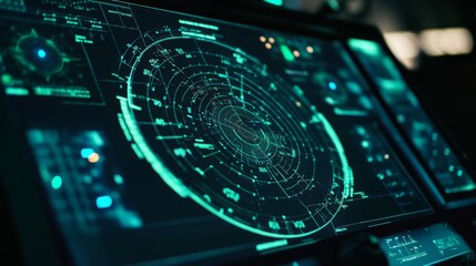 Futuristic Radar Interface