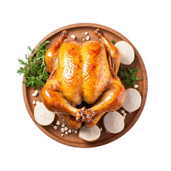 Roasted Chicken PNG isolated on Transparent background