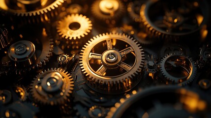 Golden Gears Close-Up