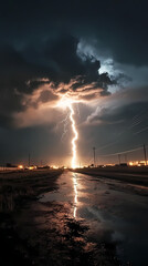 Obraz premium Cloudy storm in the sea before rain. Tornadoes above the sea. Monsoon season. Storm in the sea.Wonder of natural disaster.