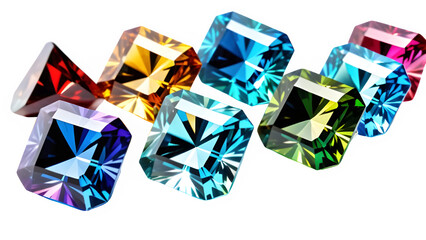 Fototapeta premium rainbow diamond gem