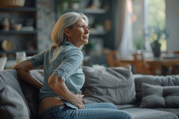 Obraz premium old senior person that is having some pain