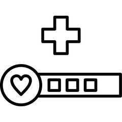 Obraz premium Health Bar Icon