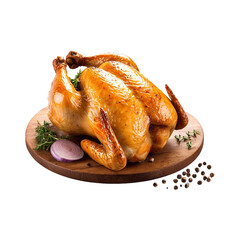 Roasted Chicken PNG isolated on Transparent background