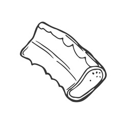 Aloe vera leaves and slice vector illustration. Hand drawn outline black and white succulent medicinal herb. Aloe cross section, botanical drawing for cosmetics, package, decoration, banner