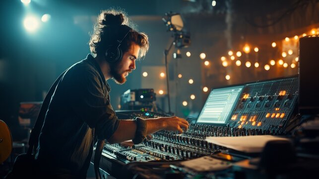 Sound Engineer in Studio