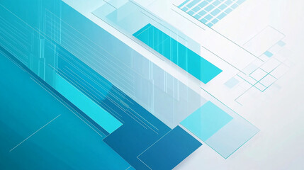 Fototapeta premium Abstract geometric template featuring intersecting lines and layered rectangles with smooth textures and gradients. Ideal for presentations, websites, and backgrounds, offering a modern aesthetic.
