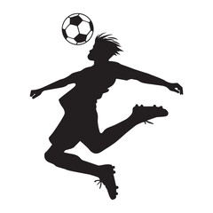 Soccer player Silhouette Design - Football Soccer vector illustration