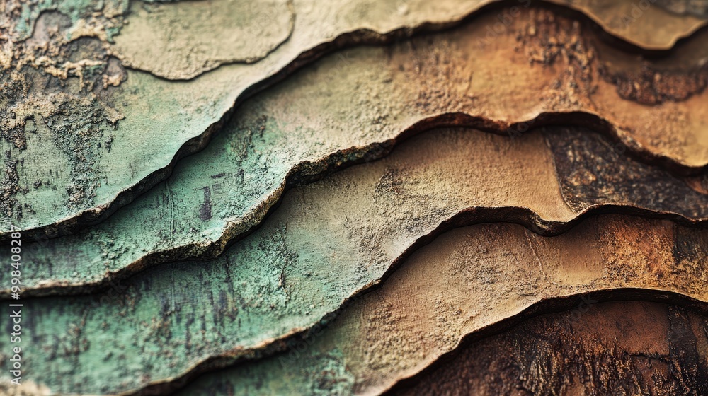 Poster textured layers: design an abstract background with textured layers, incorporating different materia
