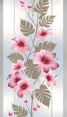 digital painting floral wallpaper background
