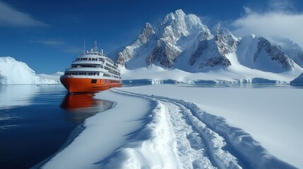 Obraz premium scientific expedition on the Antarctic continent
